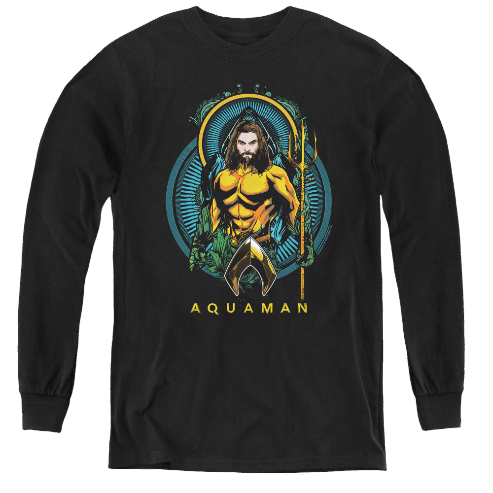 Aquaman Movie Aqua Nouveau - Youth Long Sleeve T-Shirt Youth Long Sleeve T-Shirt Aquaman   
