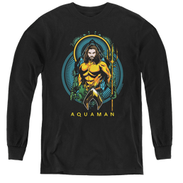 Aquaman Movie Aqua Nouveau - Youth Long Sleeve T-Shirt Youth Long Sleeve T-Shirt Aquaman   