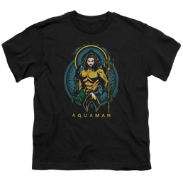 Aquaman Movie Aqua Nouveau - Youth T-Shirt Youth T-Shirt (Ages 8-12) Aquaman   