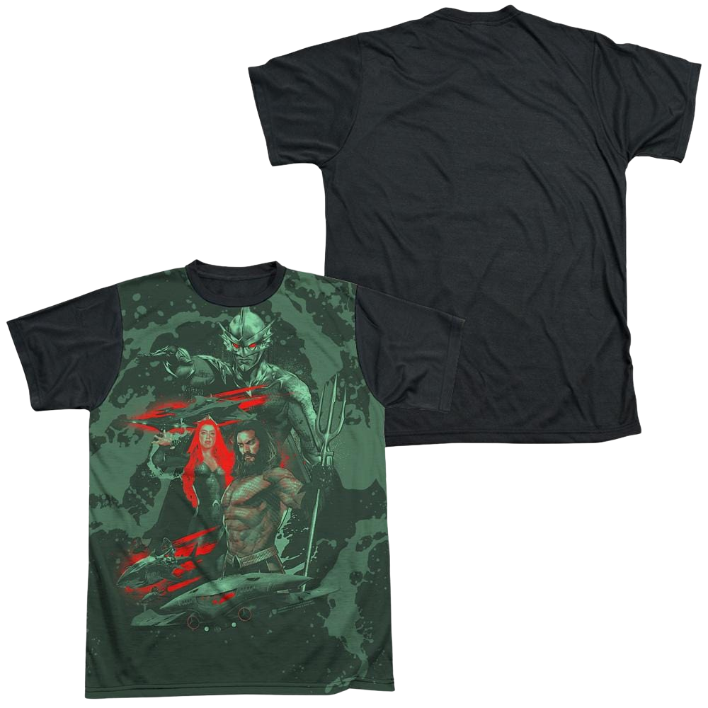 Aquaman Movie Good And Evil - Men's Black Back T-Shirt Men's Black Back T-Shirt Aquaman   
