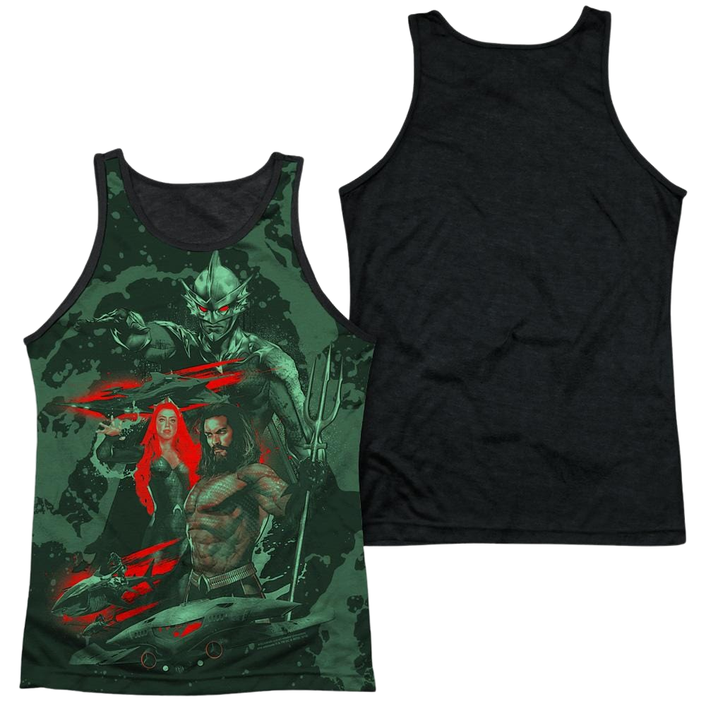 Aquaman Movie Good And Evil - Men's Black Back Tank Top Men's Black Back Tank Aquaman   