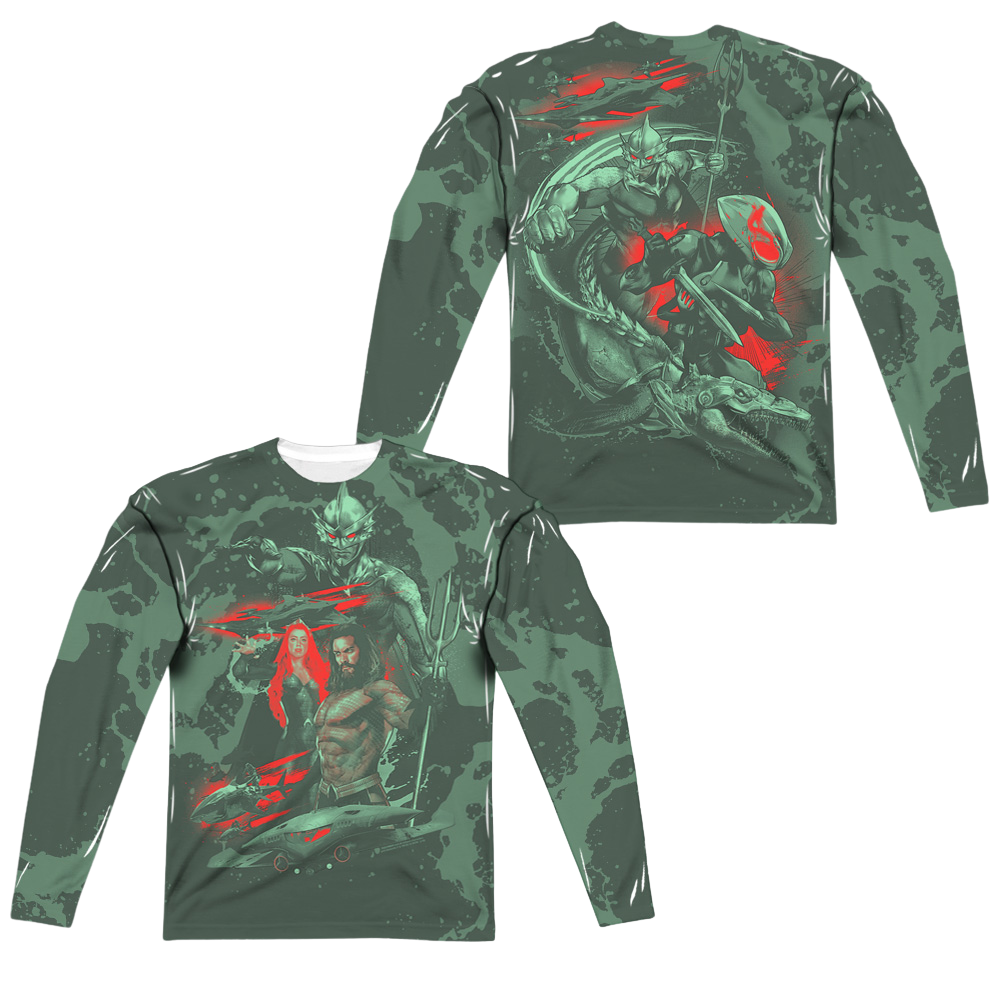 Aquaman Movie Good And Evil - Men's All-Over Print Long Sleeve Men's All-Over Print Long Sleeve Aquaman   