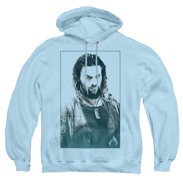 White pullover hoodie with Aquaman Movie Salt Of The Sea graphic