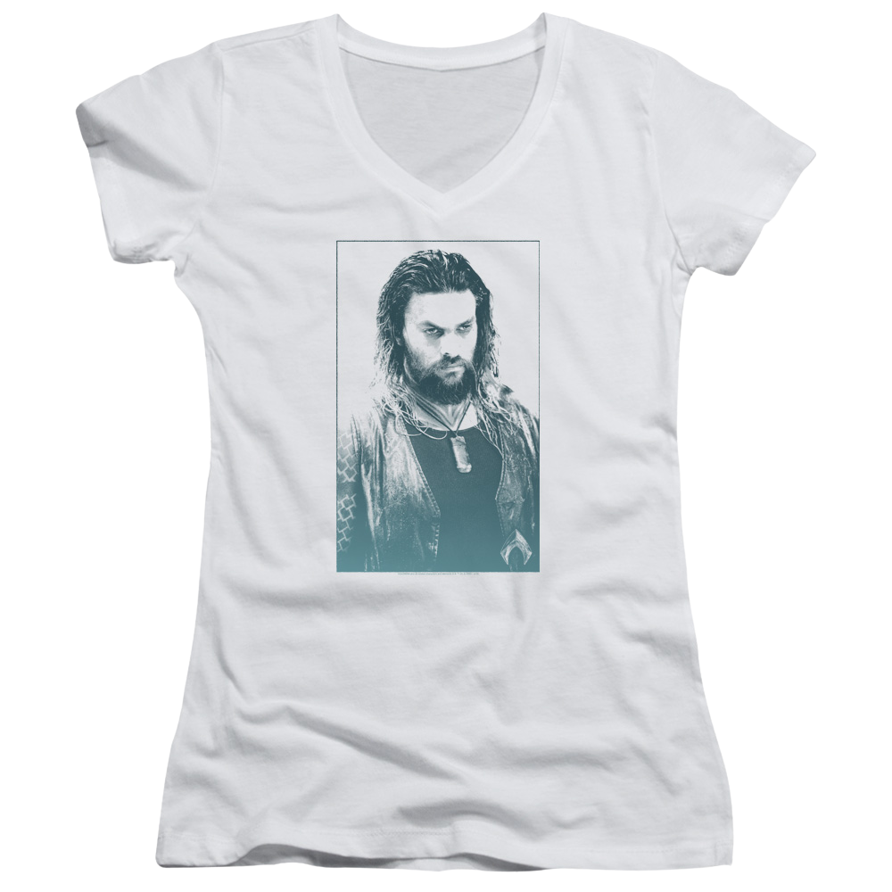 Aquaman Movie Salt Of The Sea - Juniors V-Neck T-Shirt Juniors V-Neck T-Shirt Aquaman   