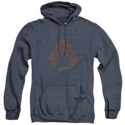 Aquaman Movie Aqua Paisley - Heather Pullover Hoodie Heather Pullover Hoodie Aquaman   