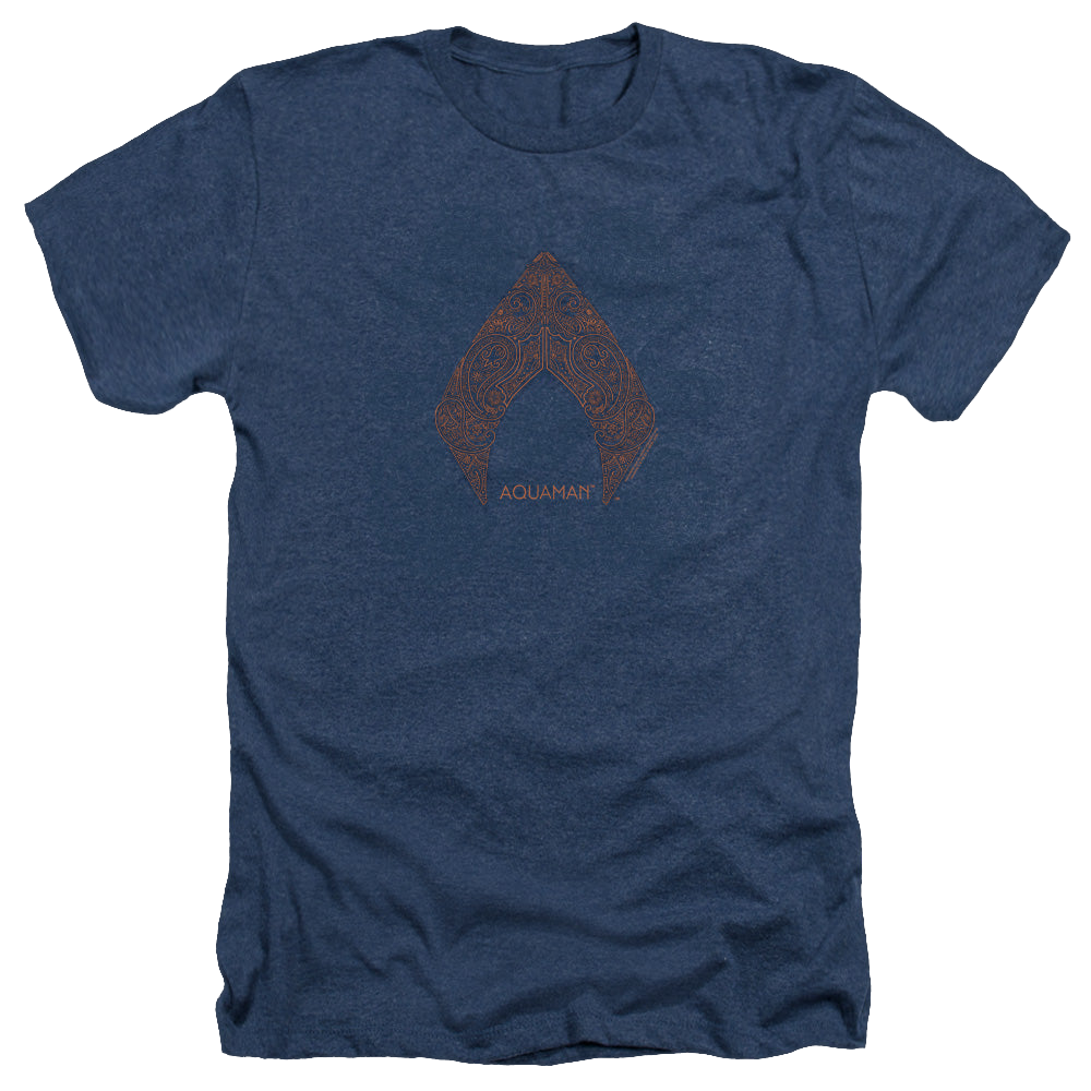 Aquaman Movie Aqua Paisley - Men's Heather T-Shirt Men's Heather T-Shirt Aquaman   