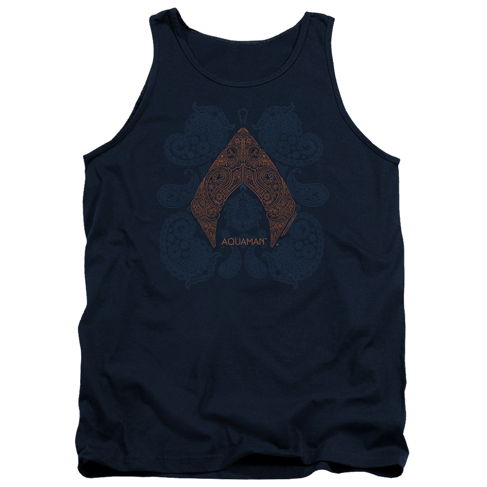 Aquaman Movie Aqua Paisley - Men's Tank Top Men's Tank Aquaman   
