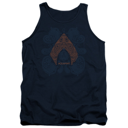 Aquaman Movie Aqua Paisley - Men's Tank Top Men's Tank Aquaman   