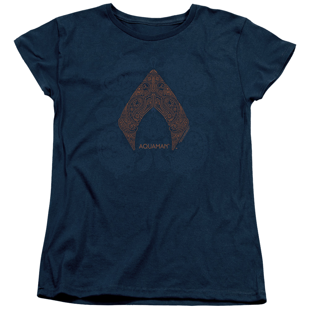 Aquaman Movie Aqua Paisley - Women's T-Shirt Women's T-Shirt Aquaman   