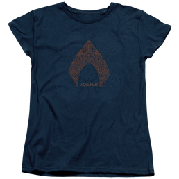 Aquaman Movie Aqua Paisley - Women's T-Shirt Women's T-Shirt Aquaman   