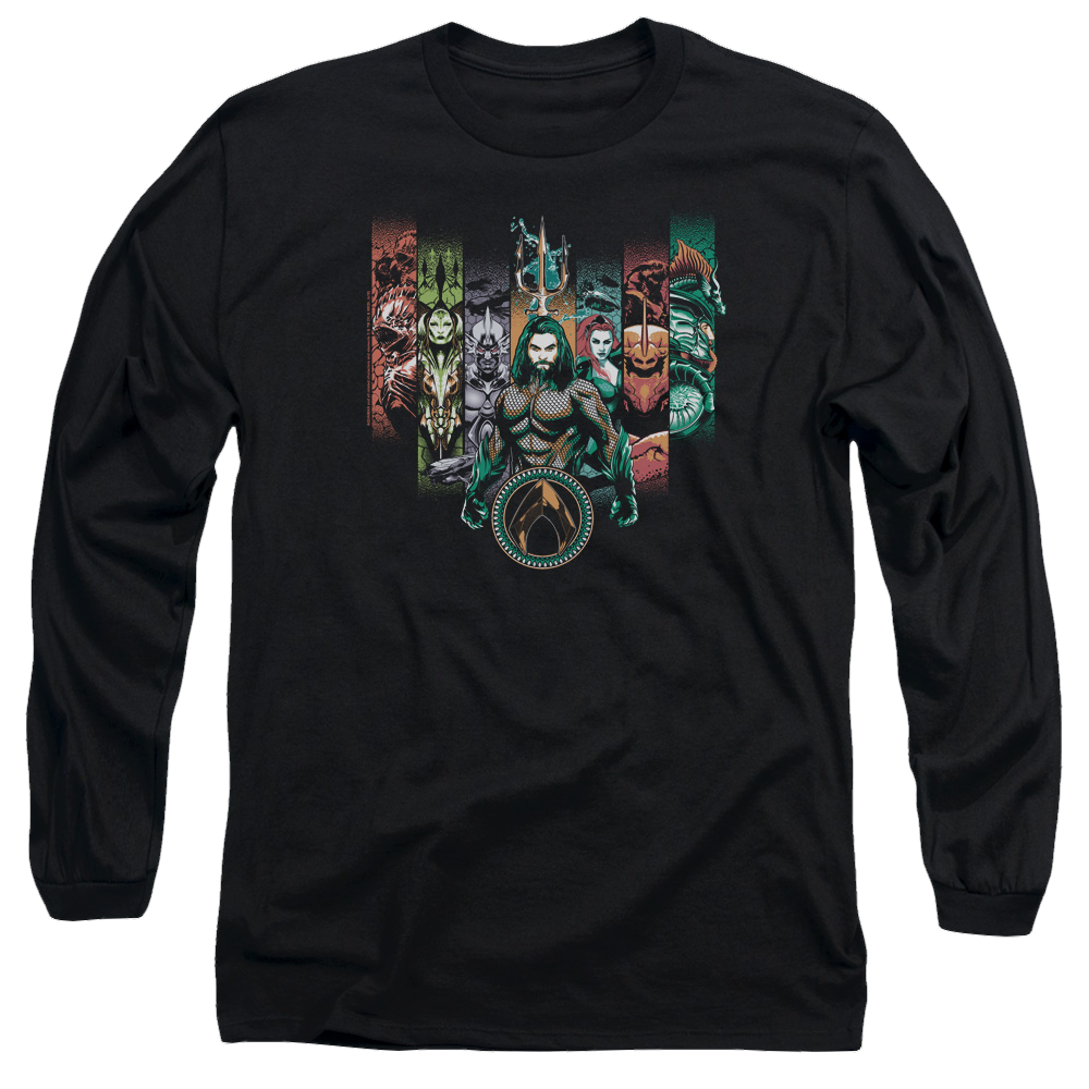 Aquaman Movie Unite The Kingdoms - Men's Long Sleeve T-Shirt Men's Long Sleeve T-Shirt Aquaman   