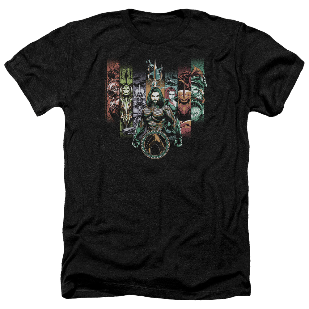 Aquaman Movie Unite The Kingdoms - Men's Heather T-Shirt Men's Heather T-Shirt Aquaman   