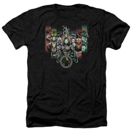 Aquaman Movie Unite The Kingdoms - Men's Heather T-Shirt Men's Heather T-Shirt Aquaman   