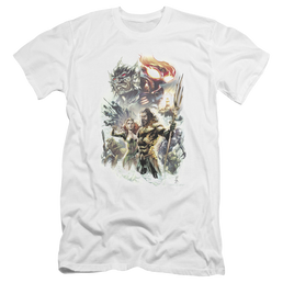 Aquaman Movie King Of Atlantis - Men's Premium Slim Fit T-Shirt Men's Premium Slim Fit T-Shirt Aquaman   