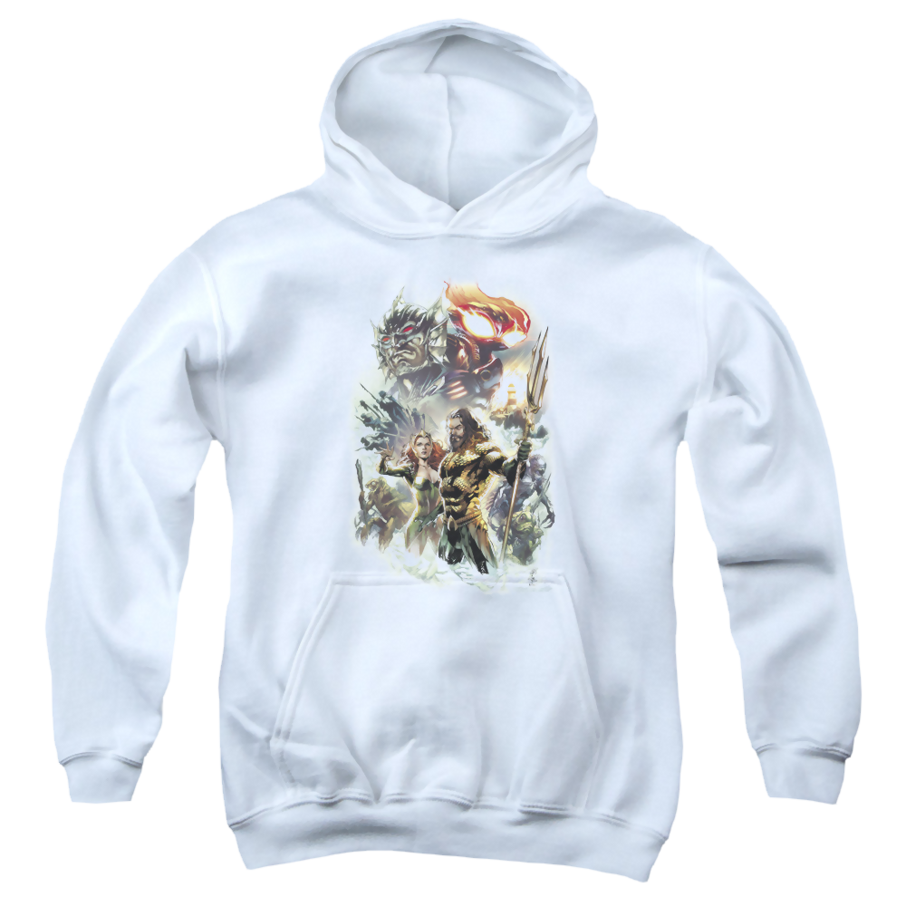 Aquaman Movie King Of Atlantis - Youth Hoodie Youth Hoodie (Ages 8-12) Aquaman   