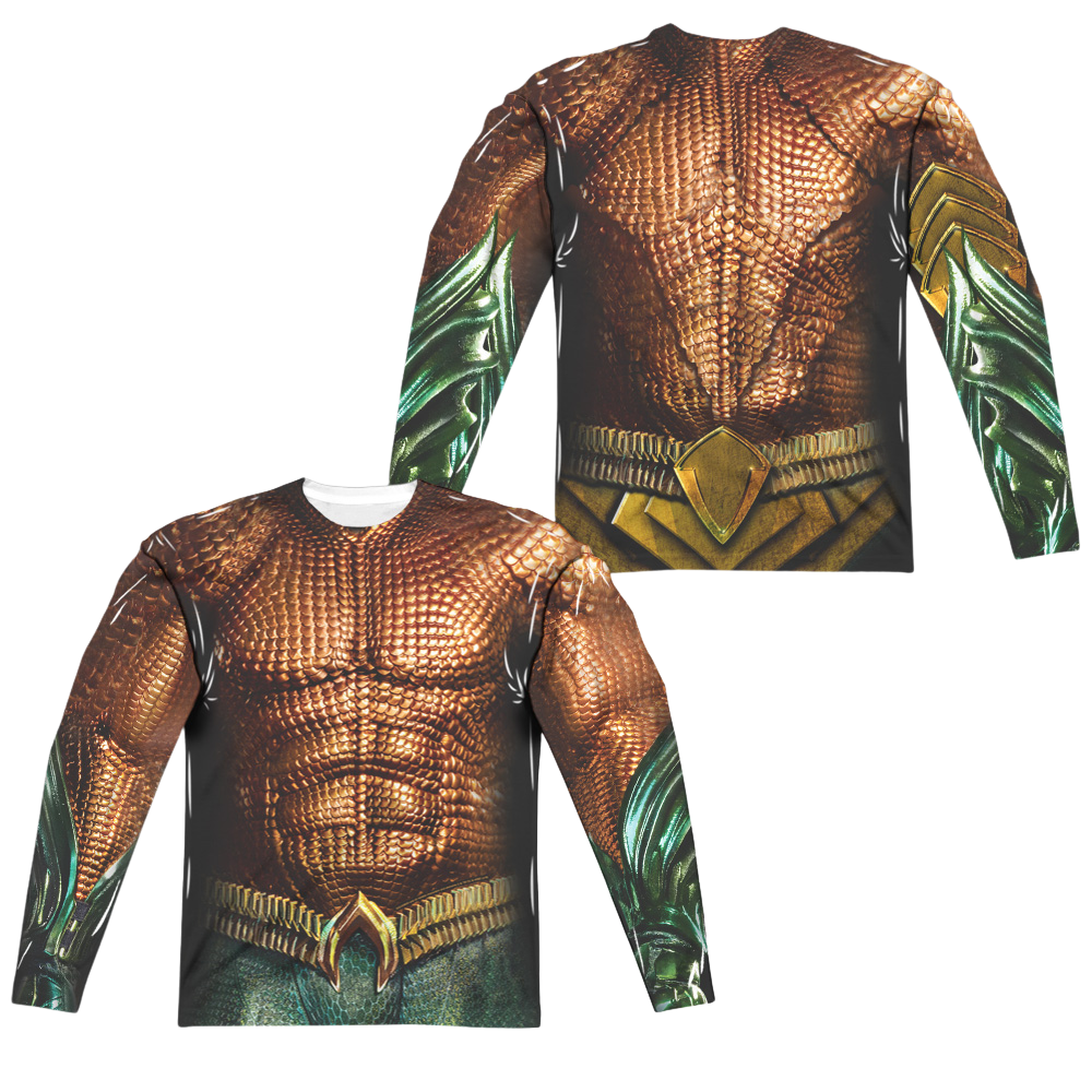 Aquaman Movie Aquaman Uniform - Men's All-Over Print Long Sleeve Men's All-Over Print Long Sleeve Aquaman   