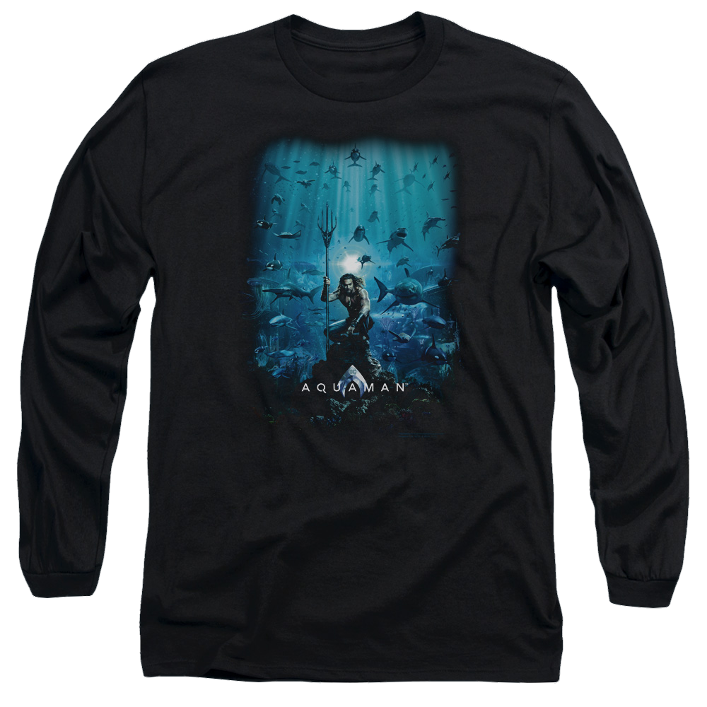 Aquaman Movie Poster - Men's Long Sleeve T-Shirt Men's Long Sleeve T-Shirt Aquaman   