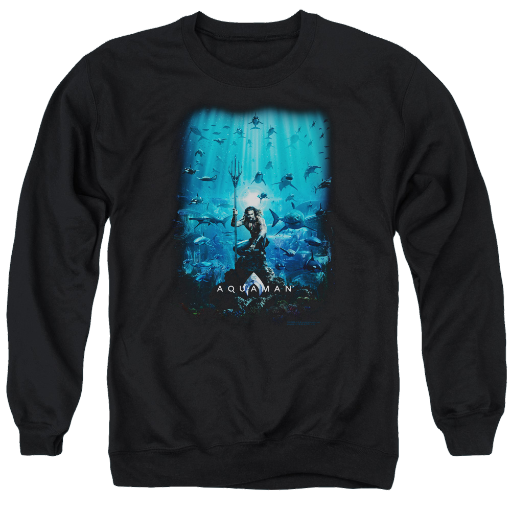 Aquaman Movie Poster - Men's Crewneck Sweatshirt Men's Crewneck Sweatshirt Aquaman   