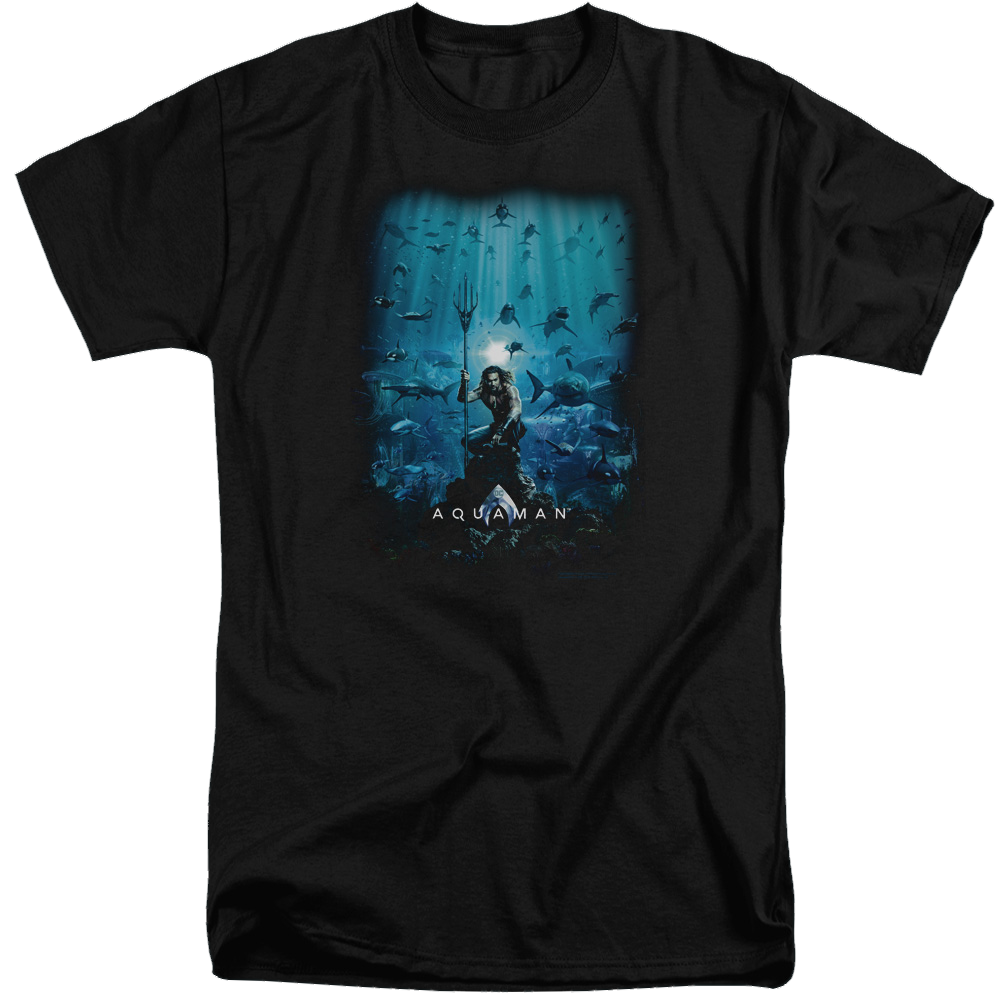 Aquaman Movie Poster - Men's Tall Fit T-Shirt Men's Tall Fit T-Shirt Aquaman   