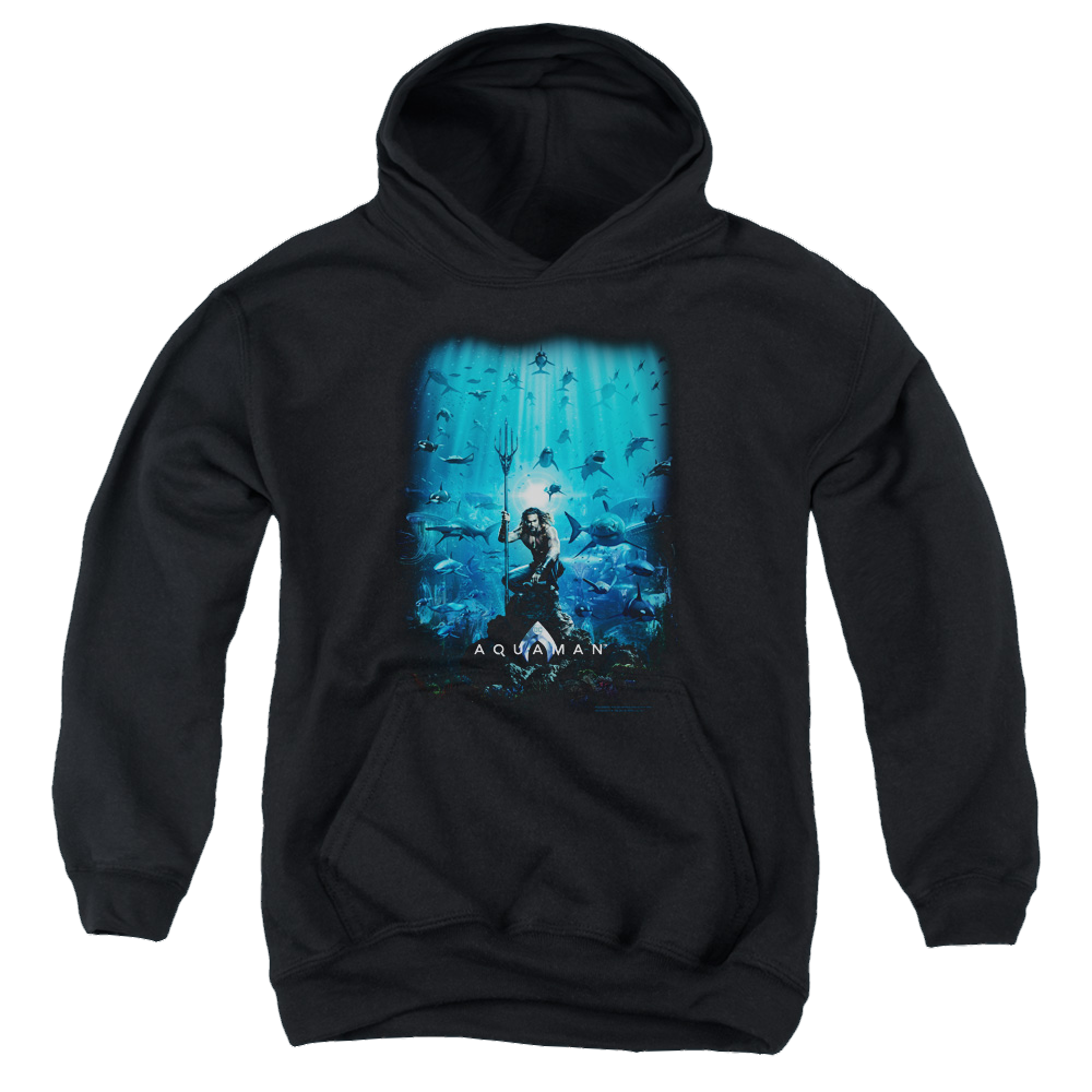 Aquaman Movie Poster - Youth Hoodie Youth Hoodie (Ages 8-12) Aquaman   