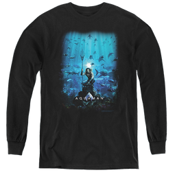 Aquaman Movie Poster - Youth Long Sleeve T-Shirt Youth Long Sleeve T-Shirt Aquaman   