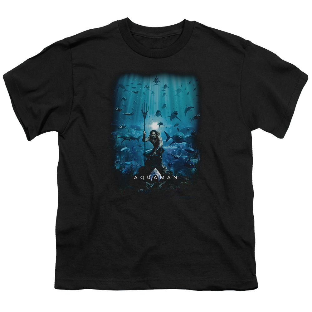 Aquaman Movie Poster - Youth T-Shirt Youth T-Shirt (Ages 8-12) Aquaman   