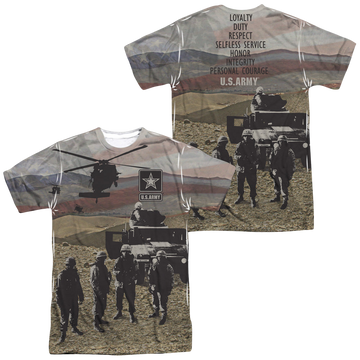 U.S. Army Values (Front/Back Print) - Men's All-Over Print T-Shirt Men's All-Over Print T-Shirt U.S. Army   