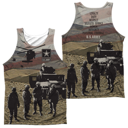 U.S. Army Values (Front/Back Print) - Men's All Over Print Tank Top Men's All Over Print Tank U.S. Army   