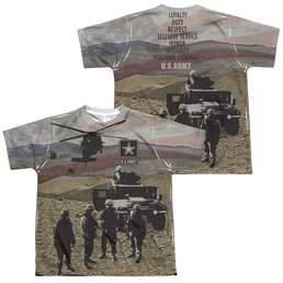 U.S. Army Values (Front/Back Print) - Youth All-Over Print T-Shirt Youth All-Over Print T-Shirt (Ages 8-12) U.S. Army   