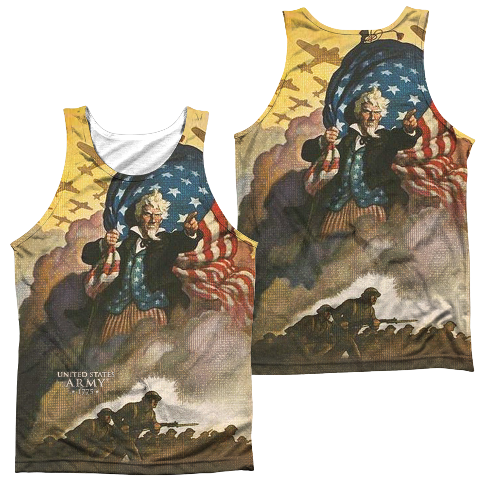 U.S. Army Vintage Poster (Front/Back Print) - Men's All Over Print Tank Top Men's All Over Print Tank U.S. Army   