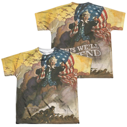 U.S. Army Vintage Poster (Front/Back Print) - Youth All-Over Print T-Shirt Youth All-Over Print T-Shirt (Ages 8-12) U.S. Army   