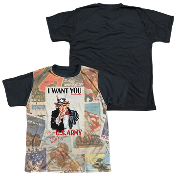 U.S. Army Vintage Collage - Youth Black Back T-Shirt Youth Black Back T-Shirt (Ages 8-12) U.S. Army   