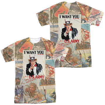 U.S. Army Vintage Collage (Front/Back Print) - Men's All-Over Print T-Shirt Men's All-Over Print T-Shirt U.S. Army   