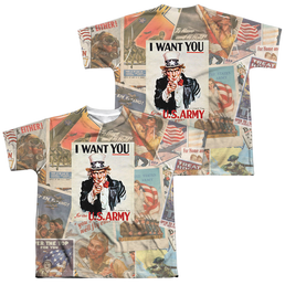 U.S. Army Vintage Collage (Front/Back Print) - Youth All-Over Print T-Shirt Youth All-Over Print T-Shirt (Ages 8-12) U.S. Army   