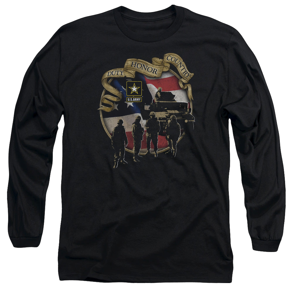U.S. Army Duty Honor Country - Men's Long Sleeve T-Shirt Men's Long Sleeve T-Shirt U.S. Army   