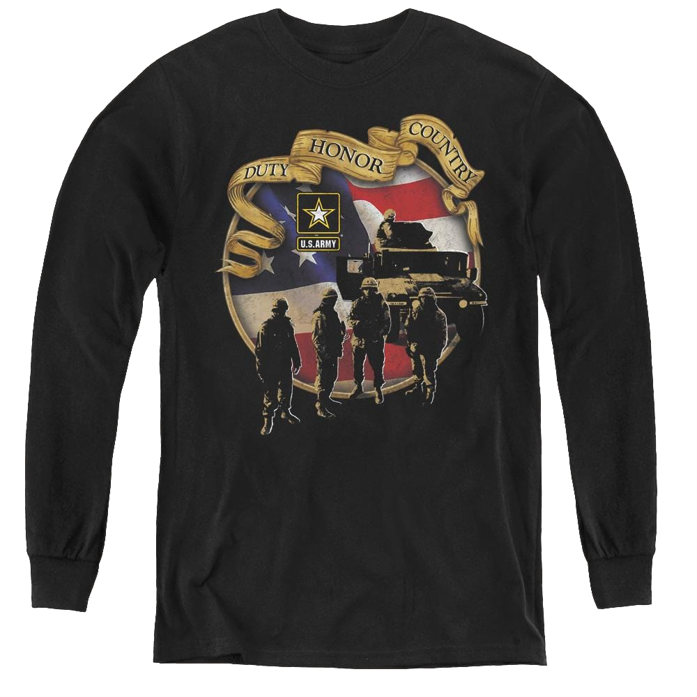 U.S. Army Duty Honor Country - Youth Long Sleeve T-Shirt Youth Long Sleeve T-Shirt U.S. Army   