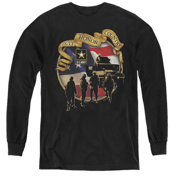 U.S. Army Duty Honor Country - Youth Long Sleeve T-Shirt Youth Long Sleeve T-Shirt U.S. Army   