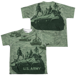 U.S. Army Tank Up (Front/Back Print) - Youth All-Over Print T-Shirt Youth All-Over Print T-Shirt (Ages 8-12) U.S. Army   