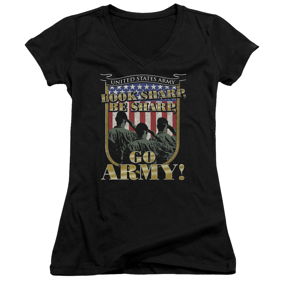 U.S. Army Go Army - Juniors V-Neck T-Shirt Juniors V-Neck T-Shirt U.S. Army   