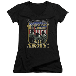 U.S. Army Go Army - Juniors V-Neck T-Shirt Juniors V-Neck T-Shirt U.S. Army   