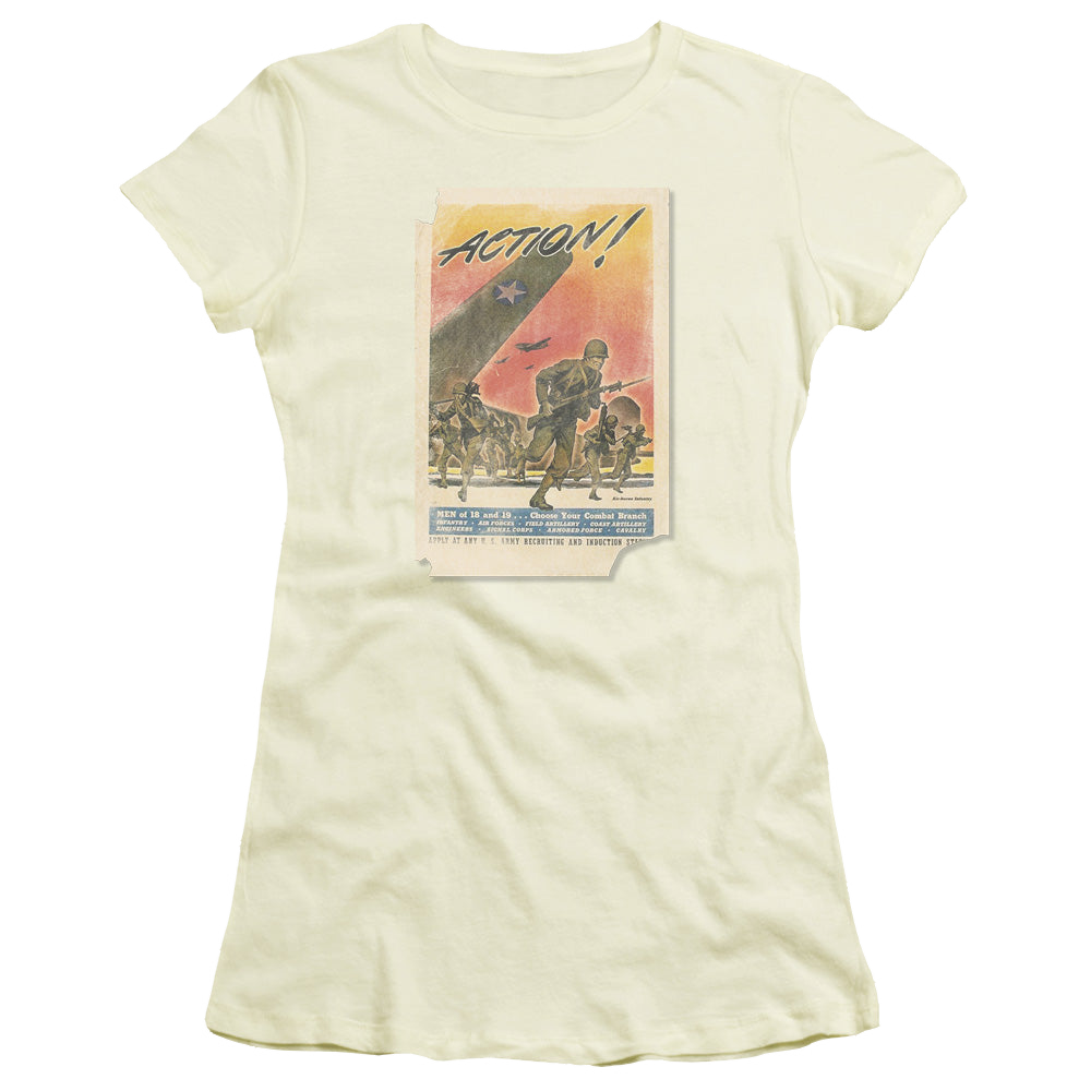 U.S. Army Action Poster - Juniors T-Shirt Juniors T-Shirt U.S. Army   