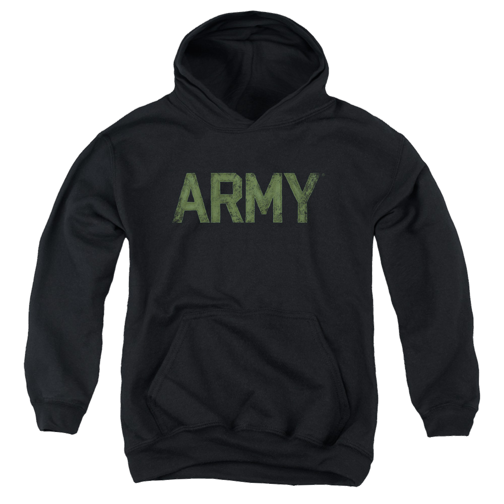 Army - Type Youth Pull-Over Hoodie Youth Hoodie (Ages 8-12) U.S. Army   