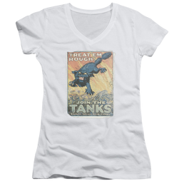 U.S. Army Treat Em Rough - Juniors V-Neck T-Shirt Juniors V-Neck T-Shirt U.S. Army   