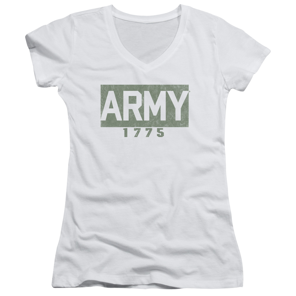 U.S. Army Block - Juniors V-Neck T-Shirt Juniors V-Neck T-Shirt U.S. Army   