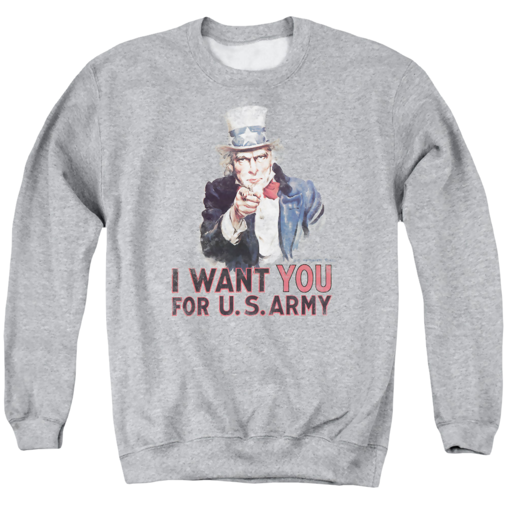 U.S. Army I Want You - Men's Crewneck Sweatshirt Men's Crewneck Sweatshirt U.S. Army   