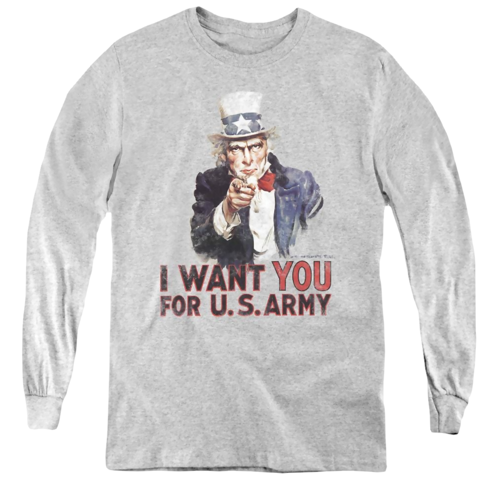 U.S. Army I Want You - Youth Long Sleeve T-Shirt Youth Long Sleeve T-Shirt U.S. Army   