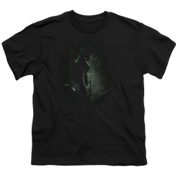 Arrow The Television Series In The Shadows - Youth T-Shirt Youth T-Shirt (Ages 8-12) Green Arrow   