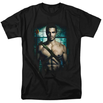 Arrow Shirtless - Men's Regular Fit T-Shirt Green Arrow