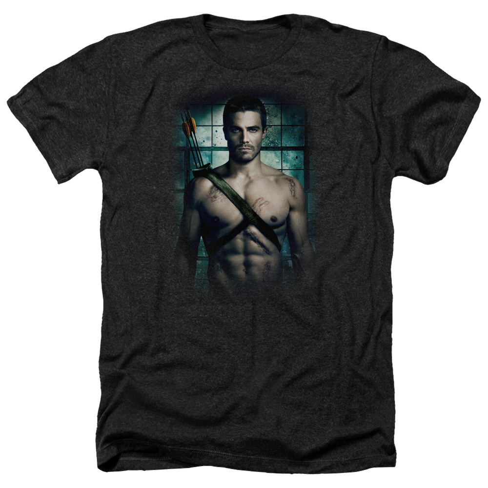 Arrow Shirtless - Men's Heather T-Shirt Men's Heather T-Shirt Green Arrow   