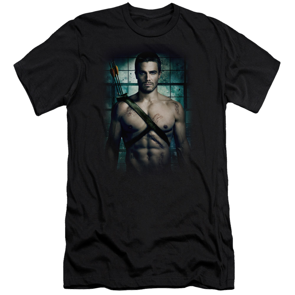 Arrow Shirtless - Men's Premium Slim Fit T-Shirt Men's Premium Slim Fit T-Shirt Green Arrow   